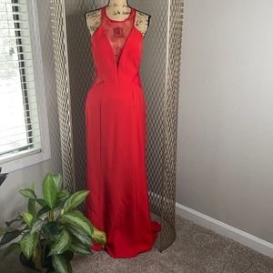 Red gown